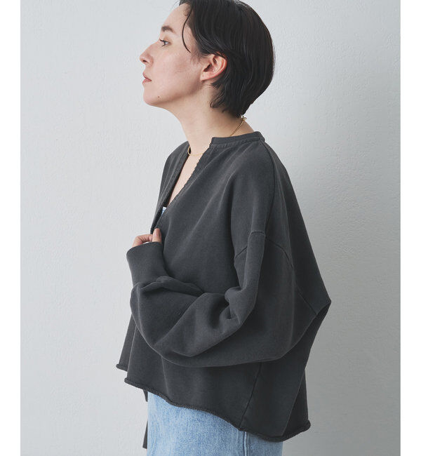 「ピグメントスウェットVプルオーバー」|Tシャツ・カットソー|