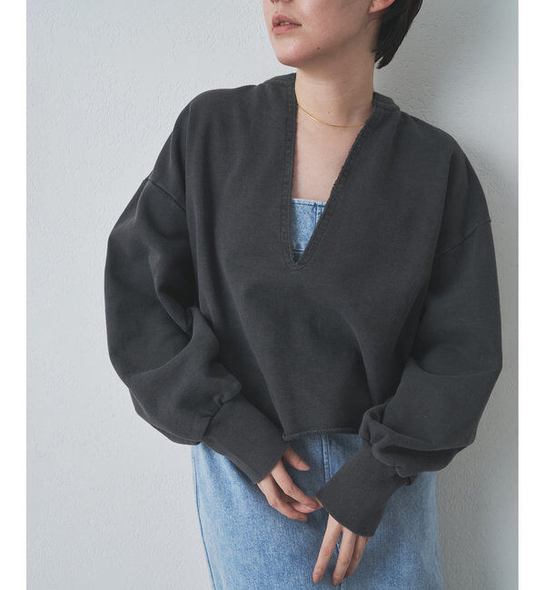  「ピグメントスウェットVプルオーバー」|Tシャツ・カットソー|