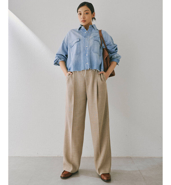  「ジュートライクタックパンツ」|チノ|