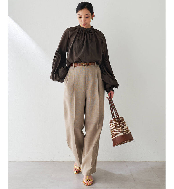  「ジュートライクタックパンツ」|チノ|