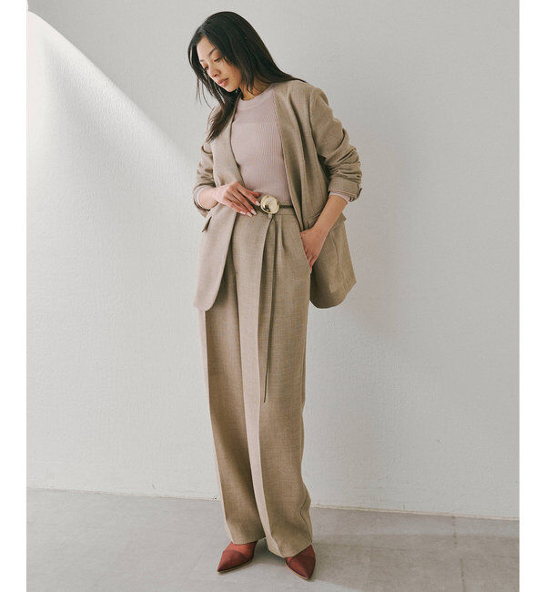  「ジュートライクタックパンツ」|チノ|