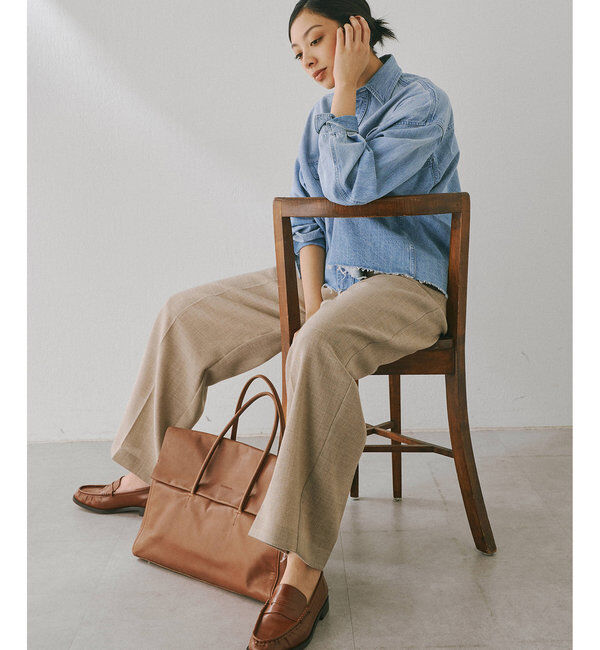  「ジュートライクタックパンツ」|チノ|