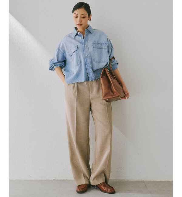  「ジュートライクタックパンツ」|チノ|