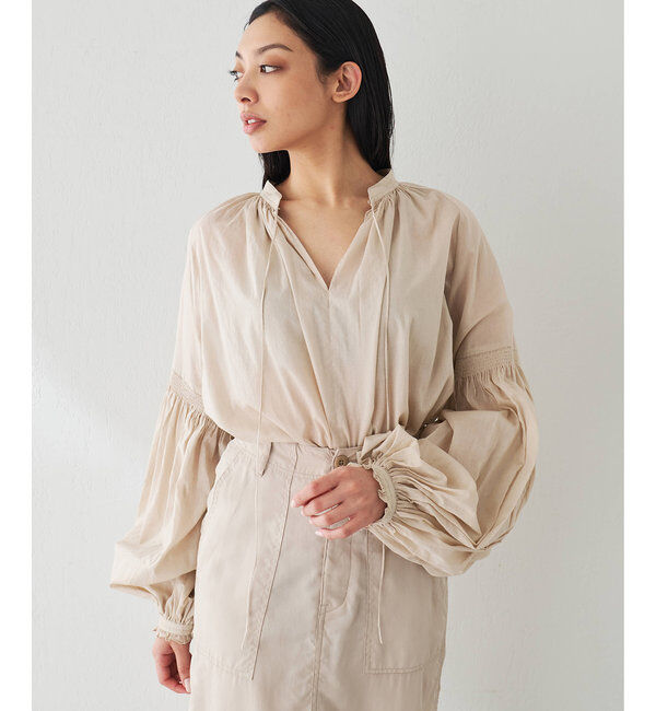  「ローンギャザーブラウス」|シャツ・ブラウス|