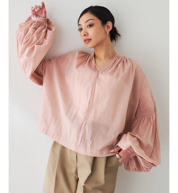 「ローンギャザーブラウス」|シャツ・ブラウス|