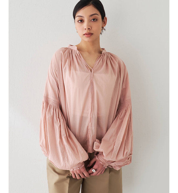  「ローンギャザーブラウス」|シャツ・ブラウス|