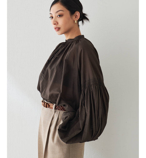  「ローンギャザーブラウス」|シャツ・ブラウス|