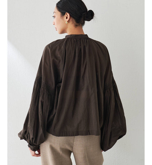  「ローンギャザーブラウス」|シャツ・ブラウス|