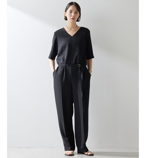  「【THE PAUSE】Vネックジャンプスーツ」|ワンピース|