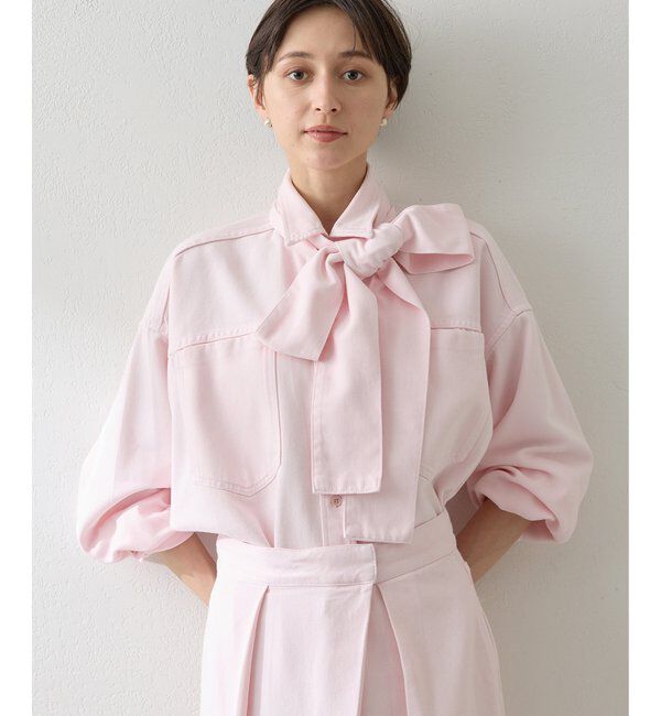  「デニムボウタイシャツ」|シャツ・ブラウス|