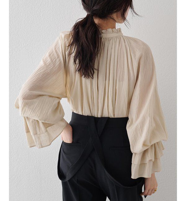  「カフスギャザーブラウス」|シャツ・ブラウス|