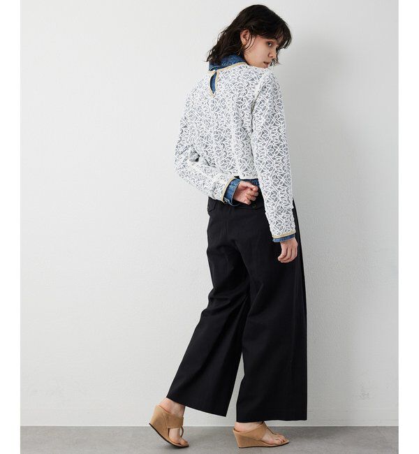  「【THE PAUSE】ボタニカルレースブラウス」|シャツ・ブラウス|