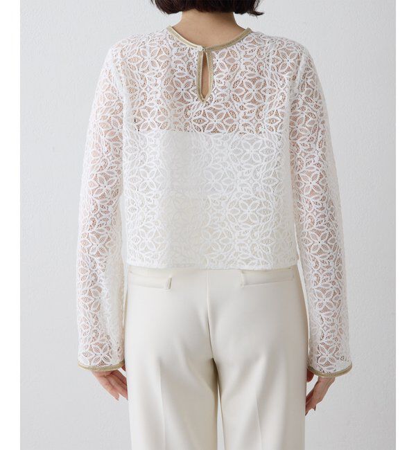  「【THE PAUSE】ボタニカルレースブラウス」|シャツ・ブラウス|