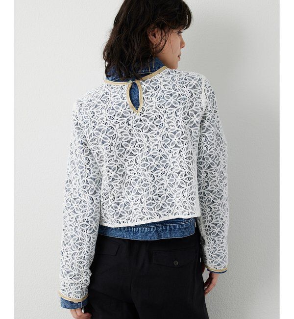  「【THE PAUSE】ボタニカルレースブラウス」|シャツ・ブラウス|