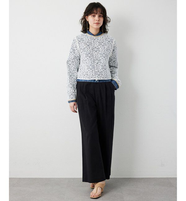  「【THE PAUSE】ボタニカルレースブラウス」|シャツ・ブラウス|