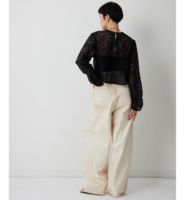  「【THE PAUSE】ボタニカルレースブラウス」|シャツ・ブラウス|