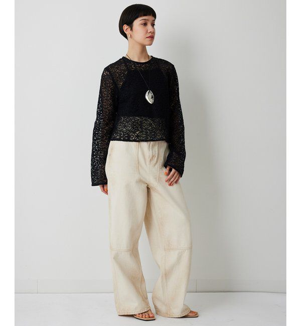  「【THE PAUSE】ボタニカルレースブラウス」|シャツ・ブラウス|