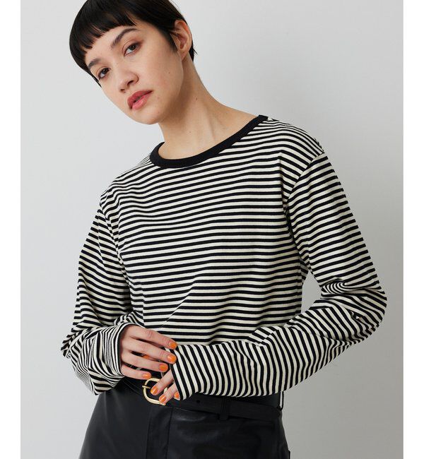  「【THE PAUSE】ボーダーロンTEE」|Tシャツ・カットソー|