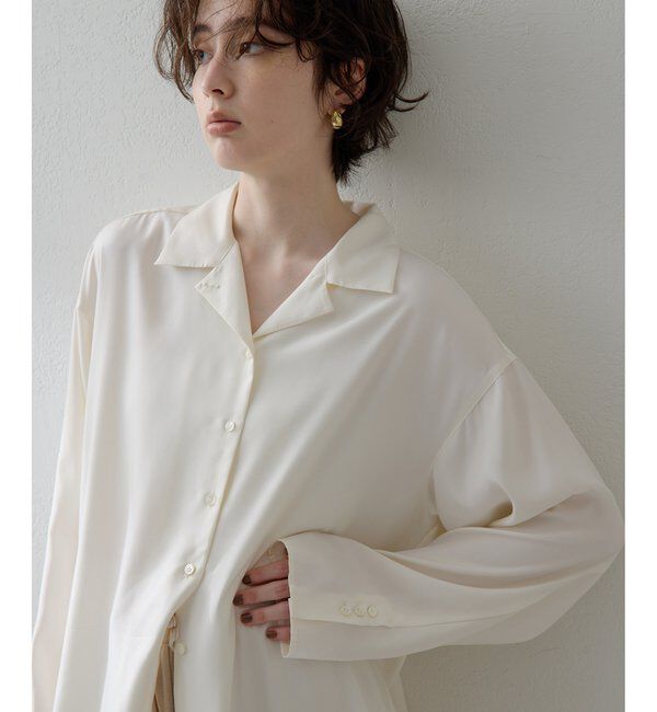  「【THE PAUSE】フィブリルリラックスシャツ」|シャツ・ブラウス|オフホワイト