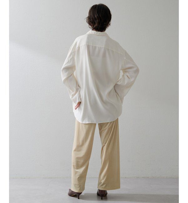  「【THE PAUSE】フィブリルリラックスシャツ」|シャツ・ブラウス|