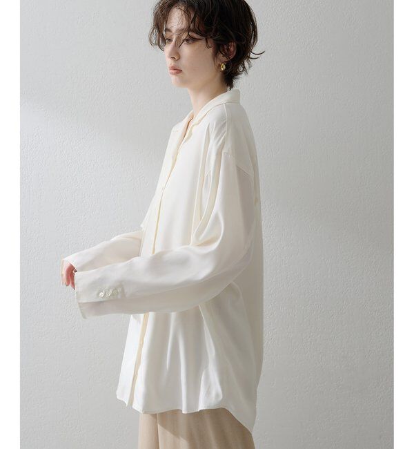  「【THE PAUSE】フィブリルリラックスシャツ」|シャツ・ブラウス|