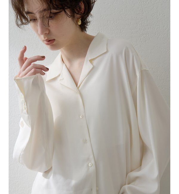  「【THE PAUSE】フィブリルリラックスシャツ」|シャツ・ブラウス|