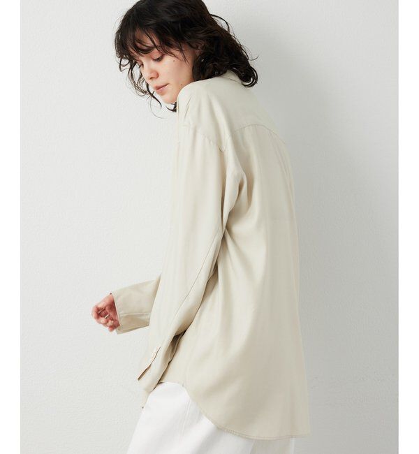  「【THE PAUSE】フィブリルリラックスシャツ」|シャツ・ブラウス|