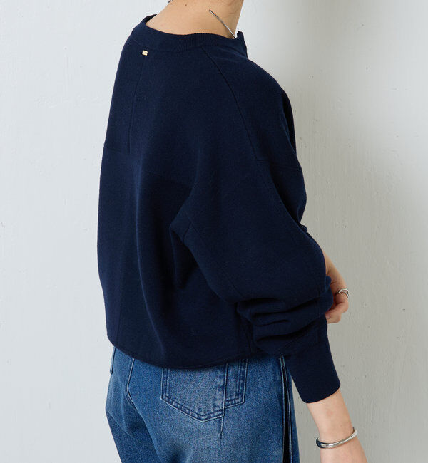  「ジップスウェットライクニット」|ニット・セーター|