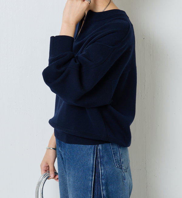  「ジップスウェットライクニット」|ニット・セーター|