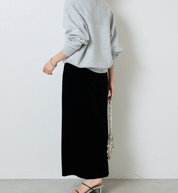  「ジップスウェットライクニット」|ニット・セーター|