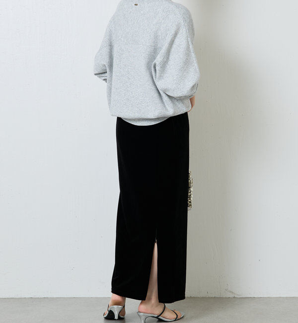  「ジップスウェットライクニット」|ニット・セーター|