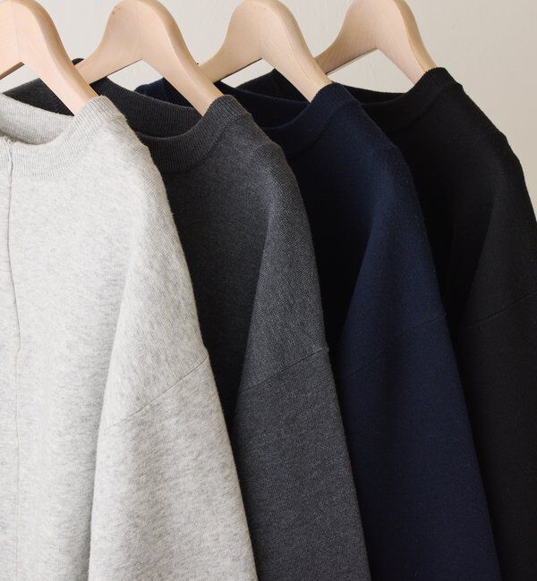  「ジップスウェットライクニット」|ニット・セーター|