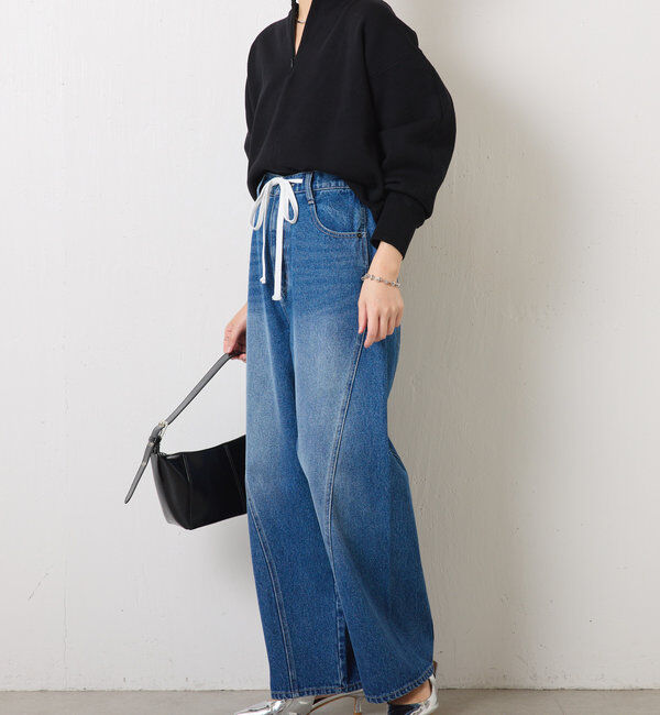  「ジップスウェットライクニット」|ニット・セーター|