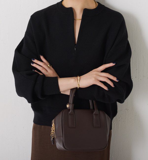  「ジップスウェットライクニット」|ニット・セーター|