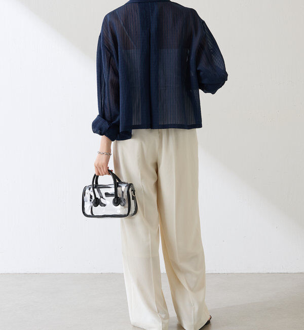  「シアーストライプショートシャツ」|シャツ・ブラウス|