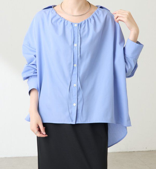  「襟ギャザーシャツ」|シャツ・ブラウス|
