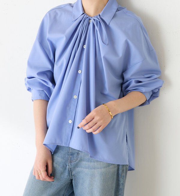  「襟ギャザーシャツ」|シャツ・ブラウス|