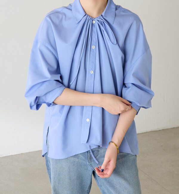  「襟ギャザーシャツ」|シャツ・ブラウス|