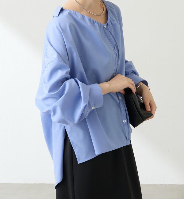 「襟ギャザーシャツ」|シャツ・ブラウス|