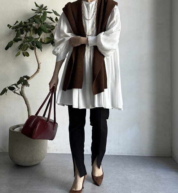  「【WEB限定】 ペプラムチュニック」|シャツ・ブラウス|