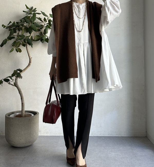  「【WEB限定】 ペプラムチュニック」|シャツ・ブラウス|