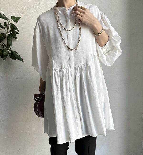  「【WEB限定】 ペプラムチュニック」|シャツ・ブラウス|