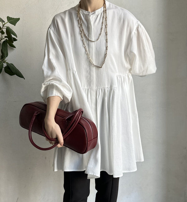  「【WEB限定】 ペプラムチュニック」|シャツ・ブラウス|