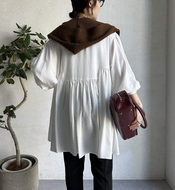  「【WEB限定】 ペプラムチュニック」|シャツ・ブラウス|
