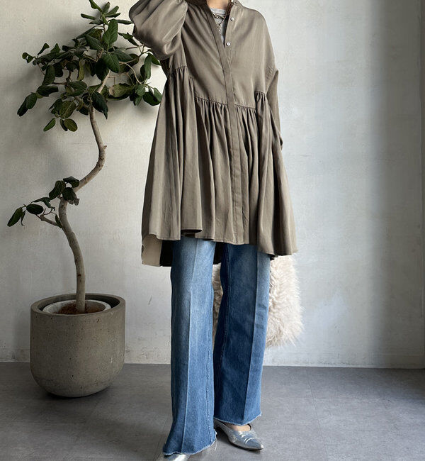  「【WEB限定】 ペプラムチュニック」|シャツ・ブラウス|