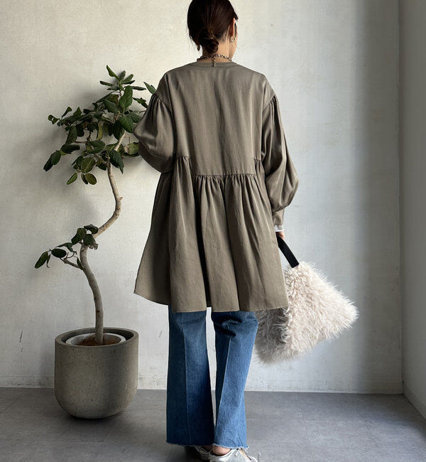  「【WEB限定】 ペプラムチュニック」|シャツ・ブラウス|