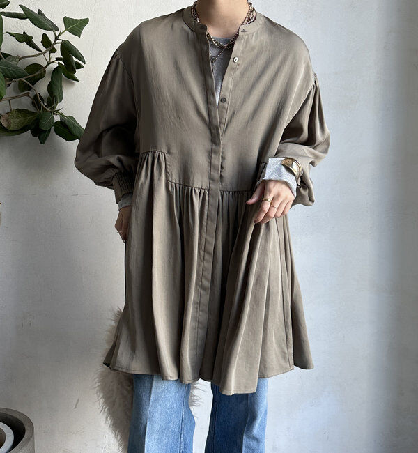  「【WEB限定】 ペプラムチュニック」|シャツ・ブラウス|