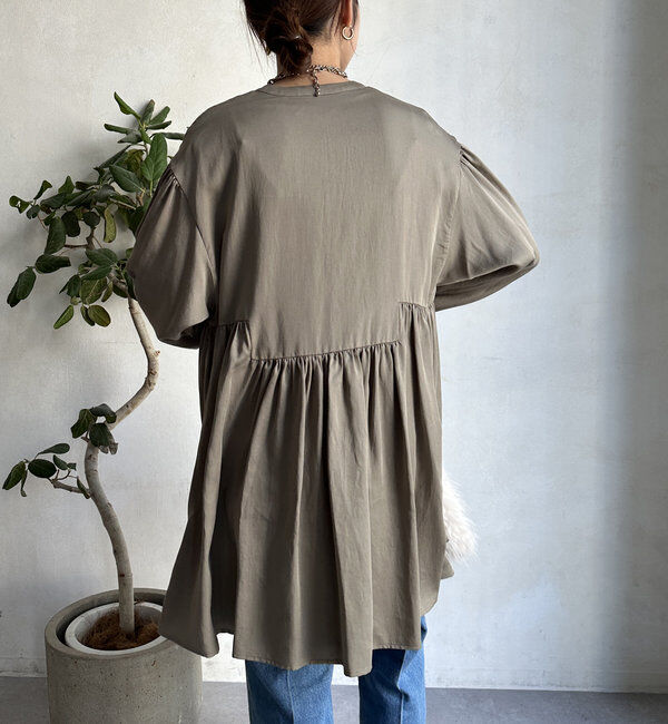  「【WEB限定】 ペプラムチュニック」|シャツ・ブラウス|