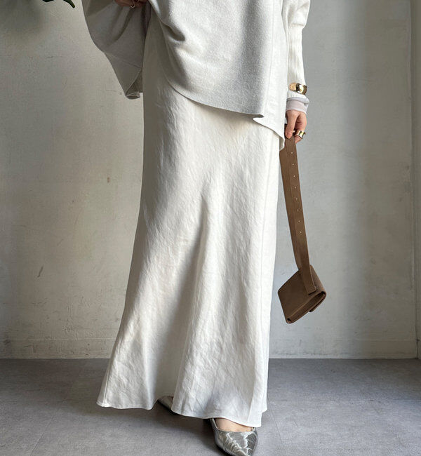  「キュプラリネンマーメイドスカート」|スカート|