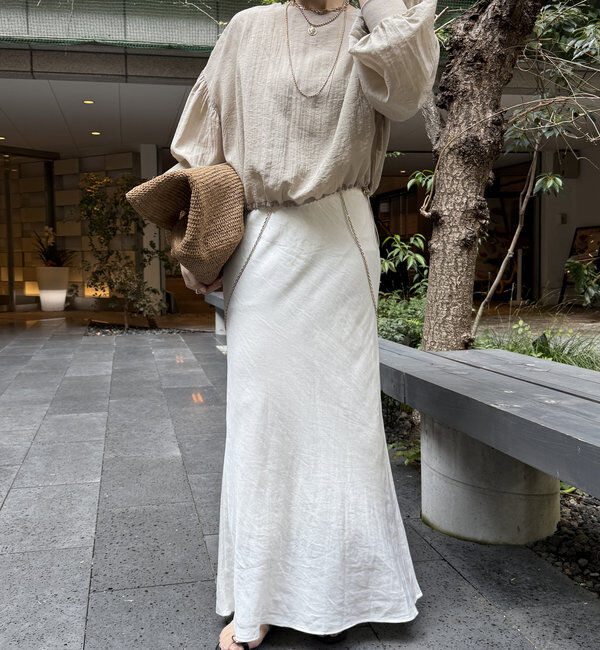  「キュプラリネンマーメイドスカート」|スカート|